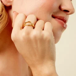 New Histoire d'Or Bague Origin Acier Jaune