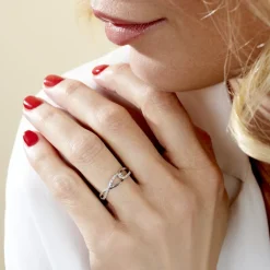 Online Histoire d'Or Bague Osanna s or blanc diamant