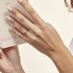 Clearance Histoire d'Or Bague Osanna Or Jaune Diamant