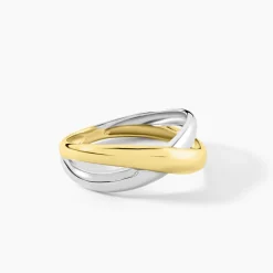 Clearance Histoire d'Or Bague Perfect Match Argent Bicolore