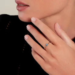Histoire d'Or Bague Pernelle Argent Blanc Turquoise* Bagues|Bagues Fantaisie
