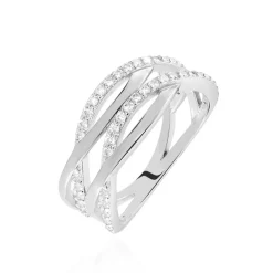 Histoire d'Or Bague Peronele Argent Blanc Oxyde De Zirconium* Bagues|Bagues Fantaisie