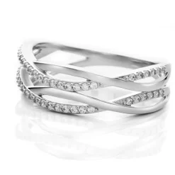Histoire d'Or Bague Peronele Argent Blanc Oxyde De Zirconium* Bagues|Bagues Fantaisie