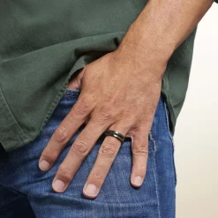 Discount PHEBUS HIM Bague Cosme Acier Noir