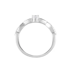 New Histoire d'Or Bague Phoebus Argent Blanc Oxyde De Zirconium