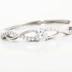 New Histoire d'Or Bague Phoebus Argent Blanc Oxyde De Zirconium