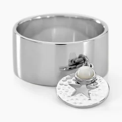 Hot Histoire d'Or Bague Piassina Argent Blanc Nacre