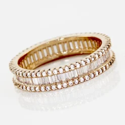 Histoire d'Or Bague Plaqué Or Gallez Oxydes De Zirconium