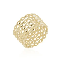 Histoire d'Or Bague Plaqué Or Jaune Atila