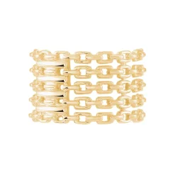 Histoire d'Or Bague Plaqué Or Jaune Atila