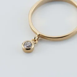 Discount Histoire d'Or Bague Plaqué Or Jaune Lynnha Oxyde De Zirconium