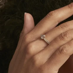 Histoire d'Or Bague Plaqué Or Lame Oxyde De Zirconium* Bagues|Bagues Fantaisie