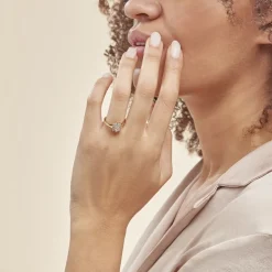 Online Histoire d'Or Bague Plaqué Or Mahats Oxyde De Zirconium