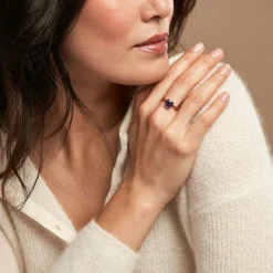 Histoire d'Or Bague Purple Mood Argent Rose Oxyde De Zirconium* Bagues|Bagues Fantaisie