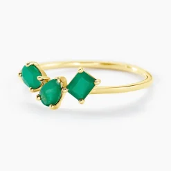 Histoire d'Or Bague Quincey Or Jaune Emeraude* Bagues|Bagues Avec Pierre