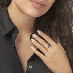 Histoire d'Or Bague Raika Or Blanc Amethyste Et Topaze* Bagues|Bagues Avec Pierre