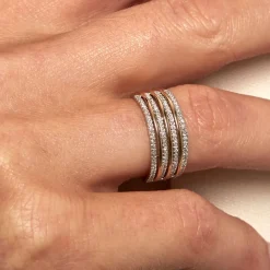 Hot Histoire d'Or Bague Rayanna or jaune diamant