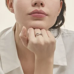 Histoire d'Or Bague Rejane Or Blanc Diamant* Bagues|Bagues Avec Pierre