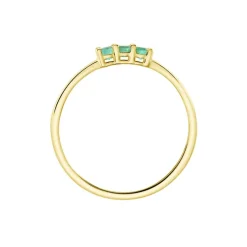 New Histoire d'Or Bague Richie Or Jaune Emaraude