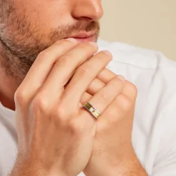 Histoire d'Or Bague Robinson Argent Bicolore Rhodié Diamant Blanc* Bagues|Bagues Avec Pierre