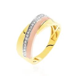 Histoire d'Or Bague Rosabella Or Tricolore Diamant* Bagues|Bagues Avec Pierre