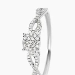 Histoire d'Or Bague Roseline Or Blanc Diamant* Bagues|Bagues Avec Pierre