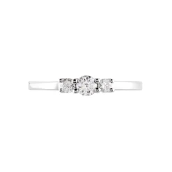 Online Histoire d'Or Bague Sabine Or Blanc Diamant