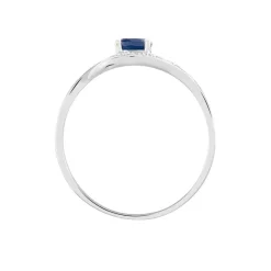 Histoire d'Or Bague Sagesse Or Blanc Saphir Et Diamant* Bagues|Bagues Avec Pierre