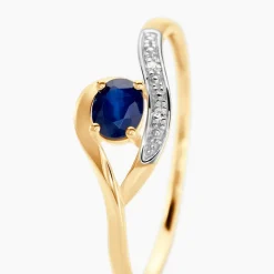 Histoire d'Or Bague Sagesse Or Jaune Saphir Et Diamant* Bagues|Bagues Avec Pierre