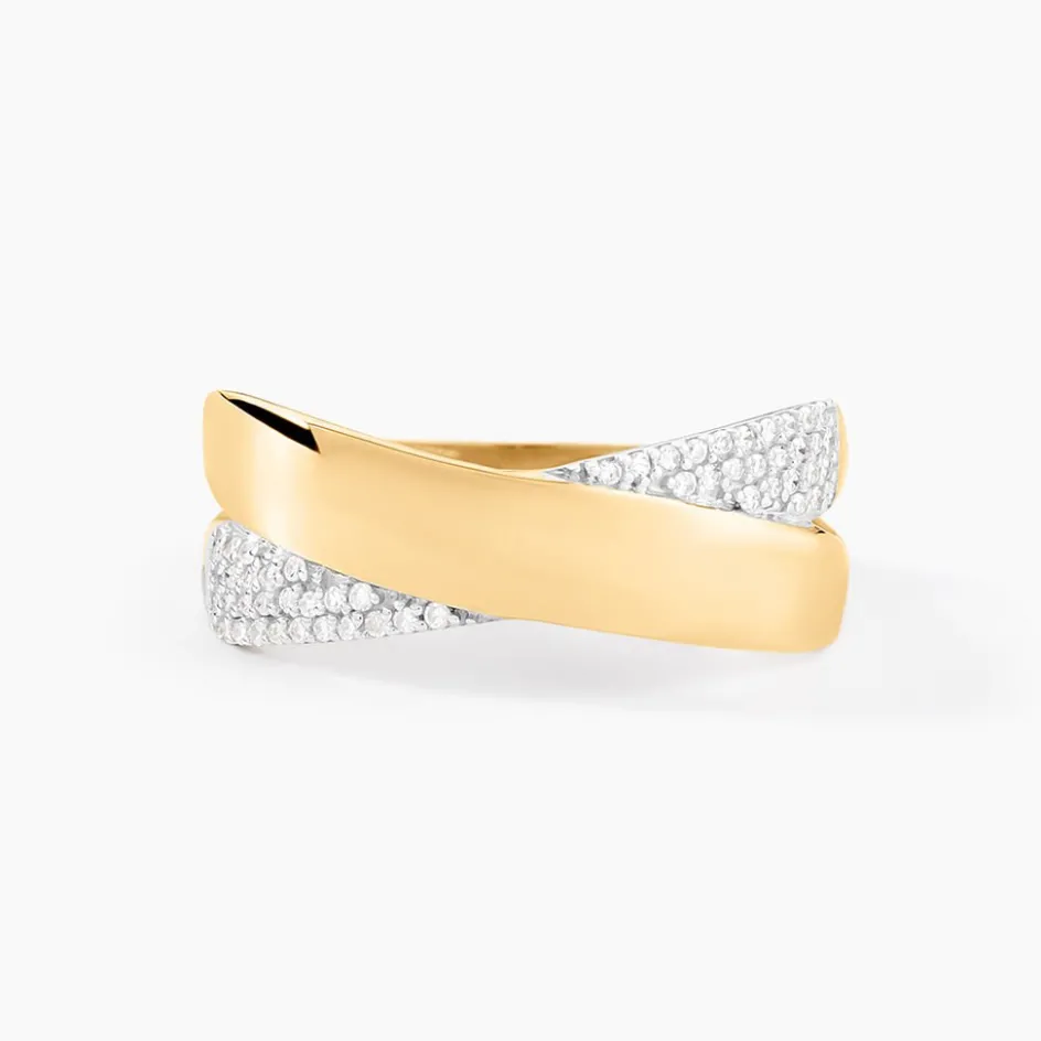 Histoire d'Or Bague Sakura Or Bicolore Diamant* Bagues|Bagues Avec Pierre