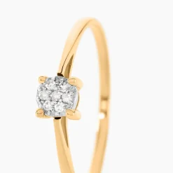 Outlet Histoire d'Or Bague Sandrine or jaune diamant