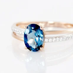 Histoire d'Or Bague Sarika Or Rose Topaze Et Oxyde De Zirconium* Bagues