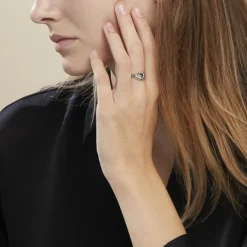 Histoire d'Or Bague Seasaidh Argent Blanc