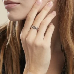 New Histoire d'Or Bague Seiorse Argent Blanc