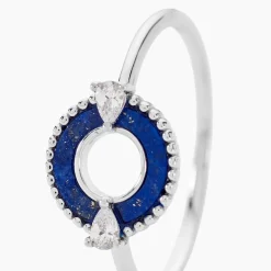 Best Histoire d'Or Bague Serafine Argent Blanc Lapis Lazuli Oxyde De Zirconium argent blanc lapis lazuli bleu