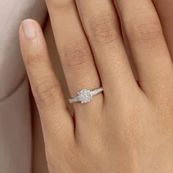 Clearance Histoire d'Or Bague Serena Or Blanc Diamant