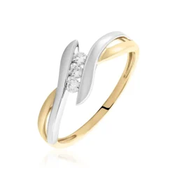 Outlet Histoire d'Or Bague Sharron Or Bicolore Diamant Blanc
