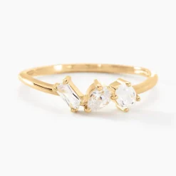 New Histoire d'Or Bague Shiny Garden Or Jaune Oxyde De Zirconium