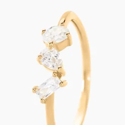 New Histoire d'Or Bague Shiny Garden Or Jaune Oxyde De Zirconium