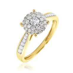 New Histoire d'Or Bague Shirlene Ld Or Jaune Diamant Synthétique
