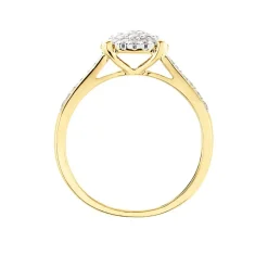 New Histoire d'Or Bague Shirlene Ld Or Jaune Diamant Synthétique