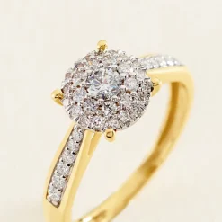 New Histoire d'Or Bague Shirlene Ld Or Jaune Diamant Synthétique