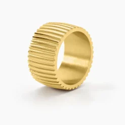 Best Histoire d'Or Bague Sicily Acier Doré