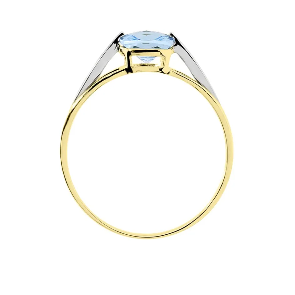 Histoire d'Or Bague Sidoine Or Bicolore Topaze* Bagues|Bagues Avec Pierre