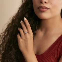 Histoire d'Or Bague Sidoine Or Bicolore Topaze* Bagues|Bagues Avec Pierre