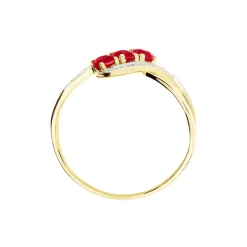 Histoire d'Or Bague Simma Or Jaune Diamant Et Rubis* Bagues|Bagues Avec Pierre