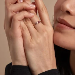 Online Histoire d'Or Bague Skylar Or Bicolore Rubis Diamant