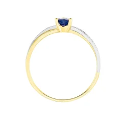 Best Histoire d'Or Bague Skylar Diamant or bicolore saphir