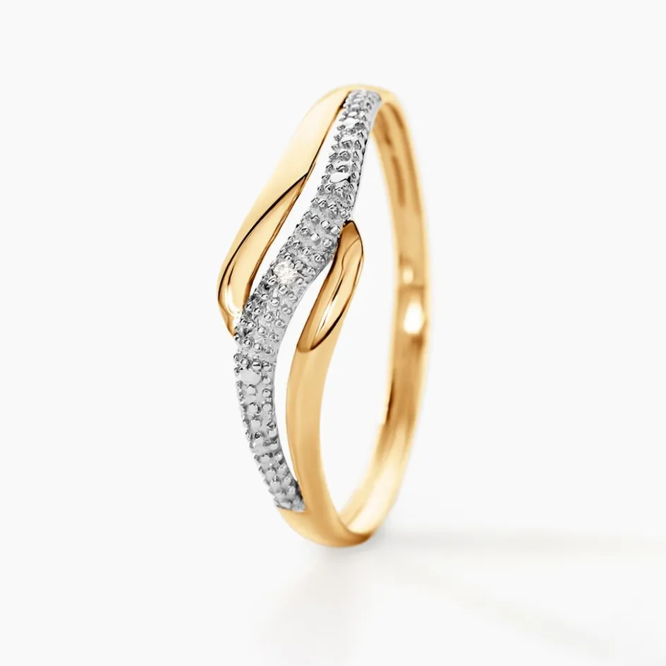 Histoire d'Or Bague Smeralda Or Bicolore Diamant* Bagues|Bagues Avec Pierre