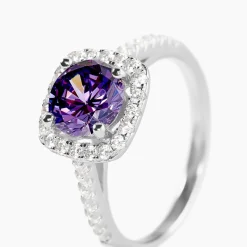 Online Histoire d'Or Bague Soa Argent Blanc Oxyde De Zirconium